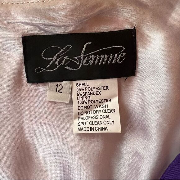 La Femme Pink and Formal Dress 15453 Size 12 - Picture 8 of 10